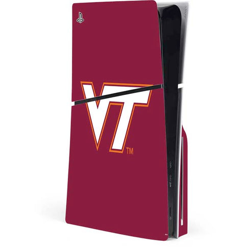 Virginia Tech University Maroon PlayStation PS5 Skins